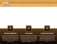 Tablet Screenshot of pet-health.pets-dogs.net